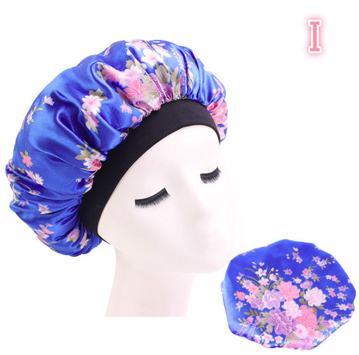 Beauty print Satin silk Bonnet sleep night cap Beauty print Satin silk Bonnet sleep night cap